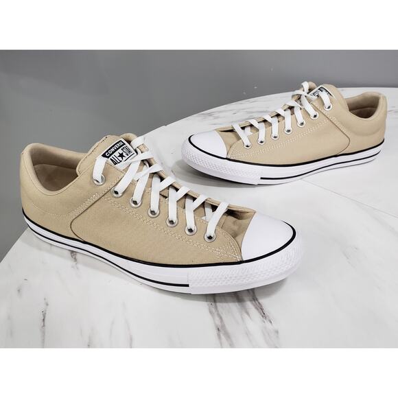 NEW Converse Men's CTAS High Street Ox‎ Nutty Granola Size 11 Taupe Sneakers - Picture 2 of 8